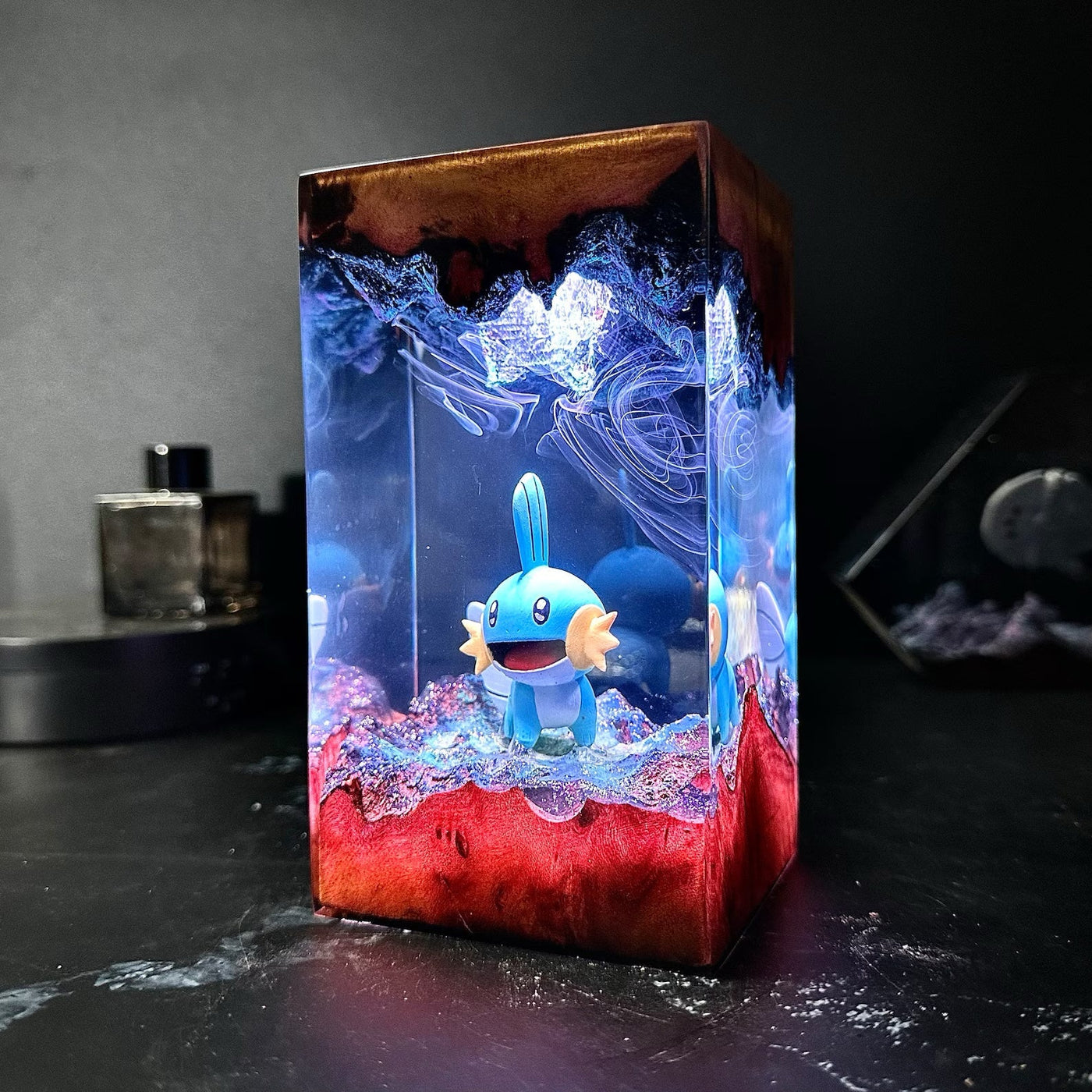 Pokemon Mudkip Epoxy Resin Lamp, Night Light