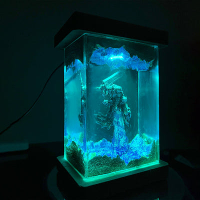 Berserk Guts Epoxy Resin Lamp, Night Light