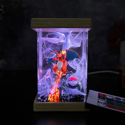 Pokemon Charizard Epoxy Resin Lamp, Night Light