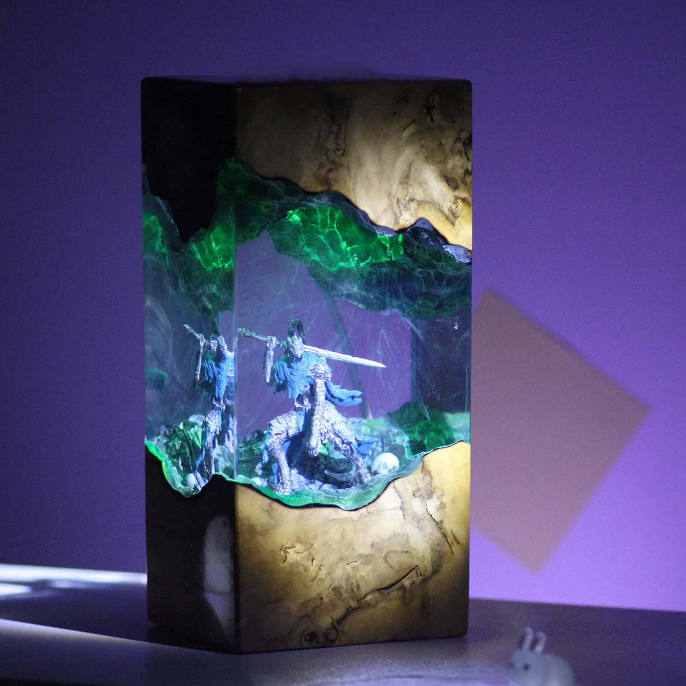 Knight Artorias Abysswalker Dark Souls Epoxy Resin Lamp, Night Light