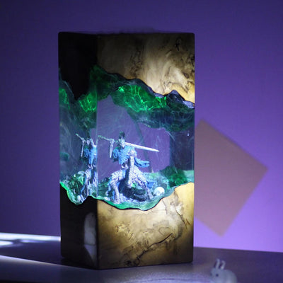 Knight Artorias Abysswalker Dark Souls Epoxy Resin Lamp, Night Light