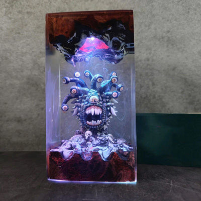 Dungeons & Dragons Beholder Epoxy Resin Lamp, Night Light