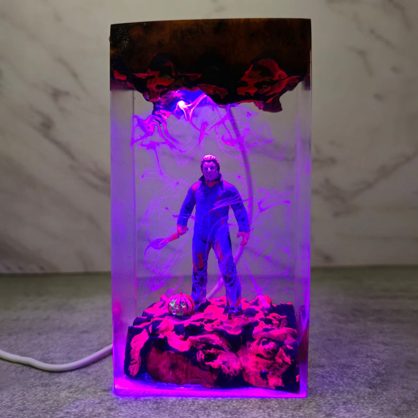 Michael Myers Halloween Epoxy Resin Lamp, Night Light