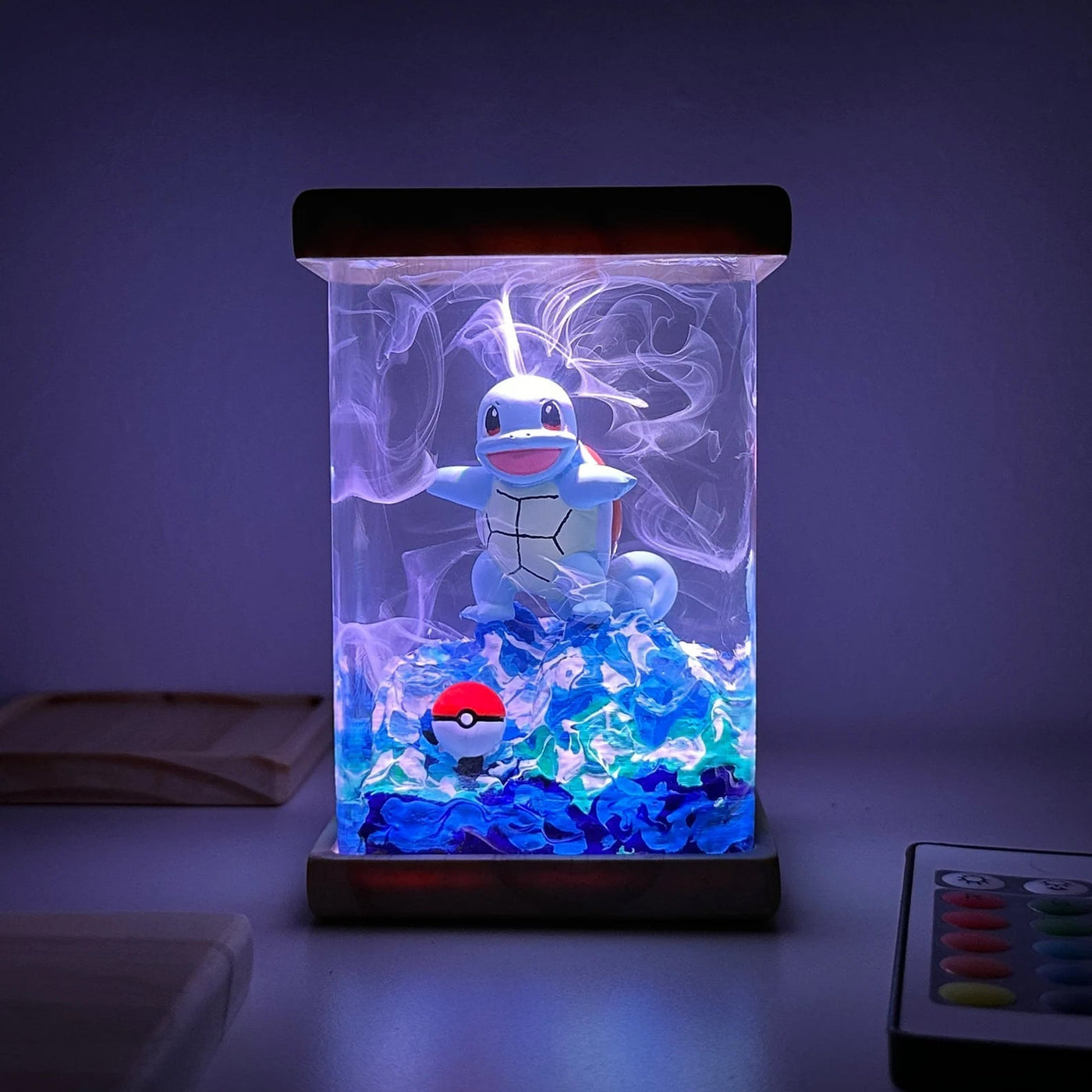 Pokemon Squirtle Epoxy Resin Lamp, Night Light