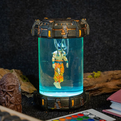 Dragon Ball Goku Super Saiyan Healing Chamber Incubator Epoxy Resin Lamp, Night Light, Wireless Lights