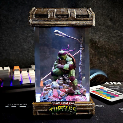 Teenage Mutant Ninja Turtles Donatello Diorama Epoxy Resin Lamp, Night Light, Wireless Lights