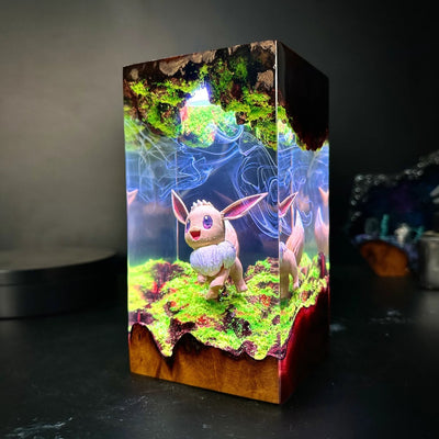 Pokemon Eevee Epoxy Resin Lamp, Night Light