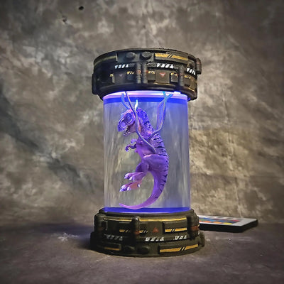 T-Rex Dinosaur Healing Chamber Incubator Epoxy Resin Lamp, Night Light, Wireless Lights