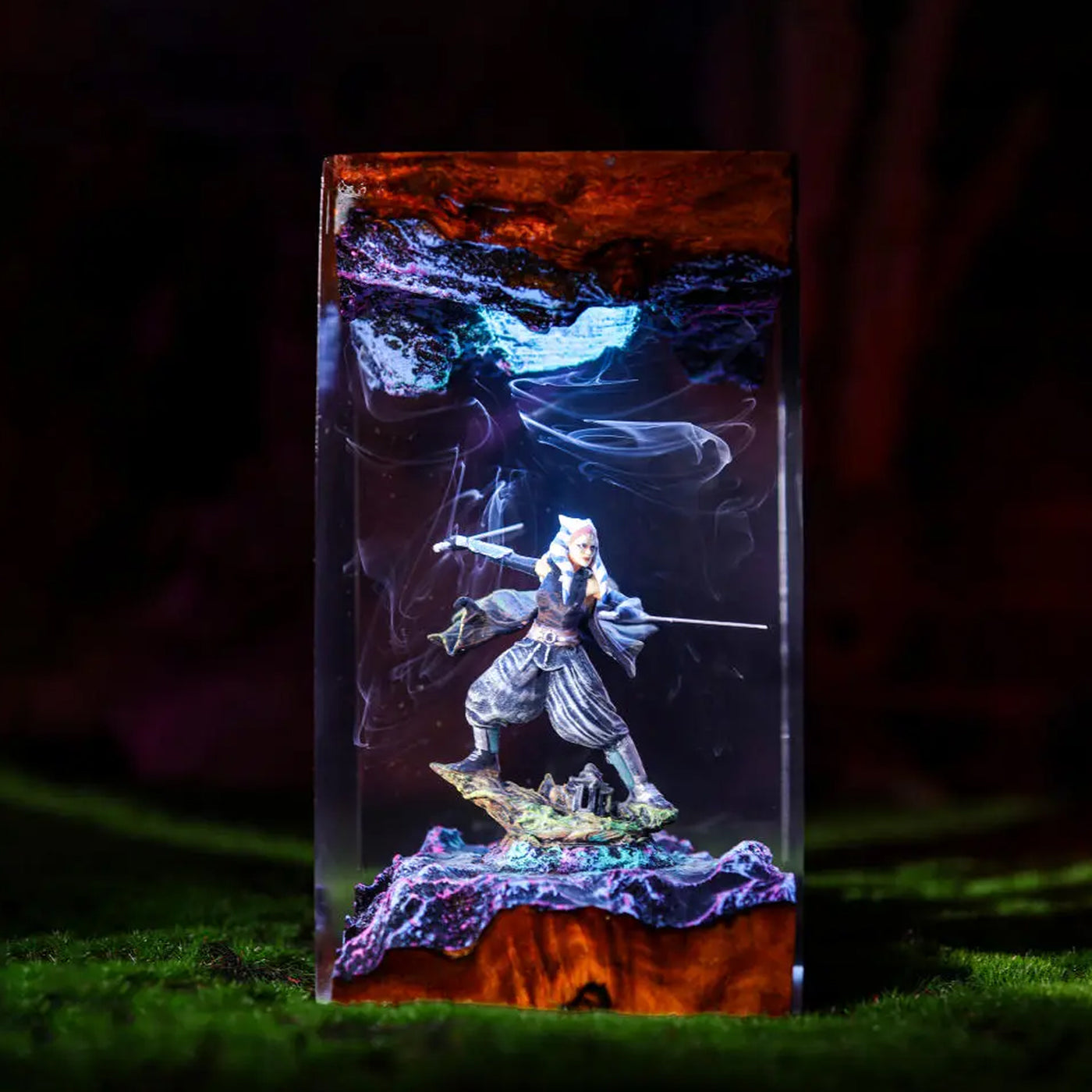 Star Wars Ahsoka Tano Epoxy Resin Lamp, Night Light