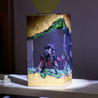 Predator Alien Sci-Fi Epoxy Resin Lamp, Night Light