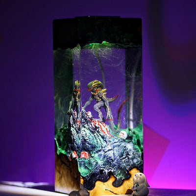 Xenomorph Alien Sci-Fi Epoxy Resin Lamp, Night Light