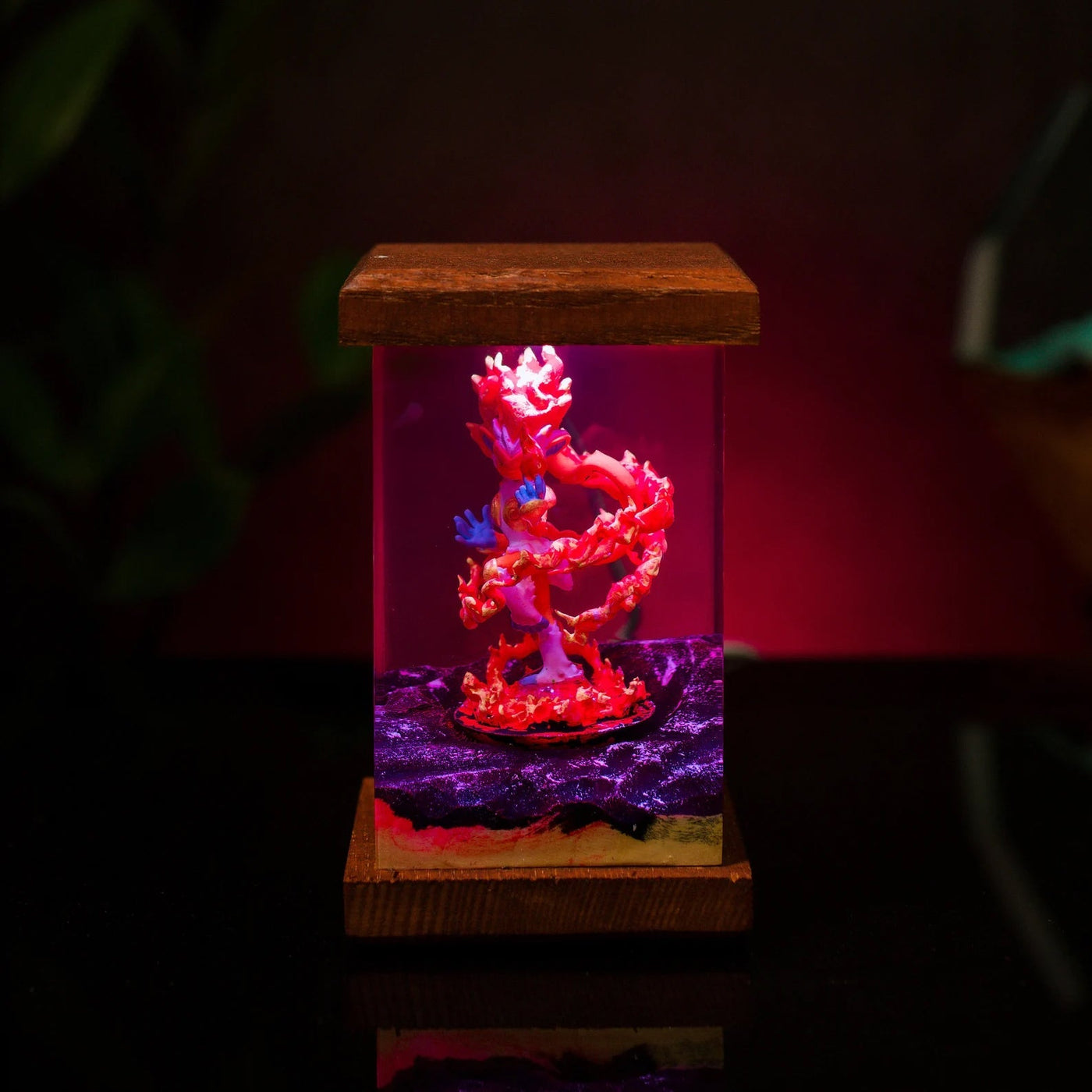 Pokemon Infernape Epoxy Resin Lamp, Night Light