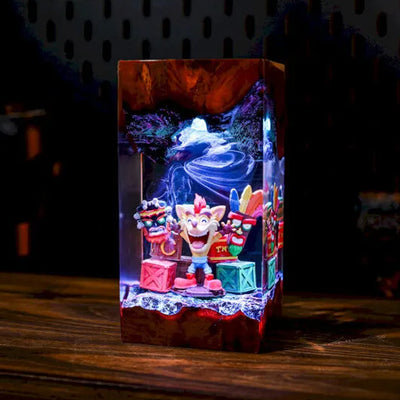Crash Bandicoot Epoxy Resin Lamp, Night Light