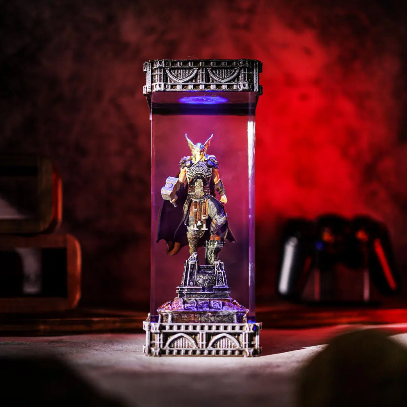 Thor Vikings Epoxy Resin Lamp, Night Light, Wireless Lights