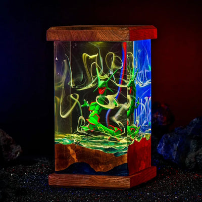 Pokemon Rayquaza Epoxy Resin Lamp, Night Light