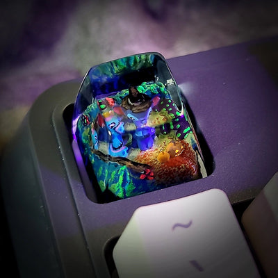 Lilo & Stitch Halloween Artisan Keycaps Epoxy Resin