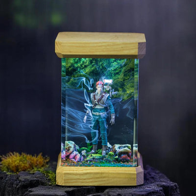 Star Wars Jedi Cal Kestis Epoxy Resin Lamp, Night Light