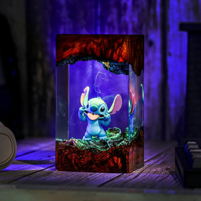 Stitch Epoxy Resin Lamp, Night Light