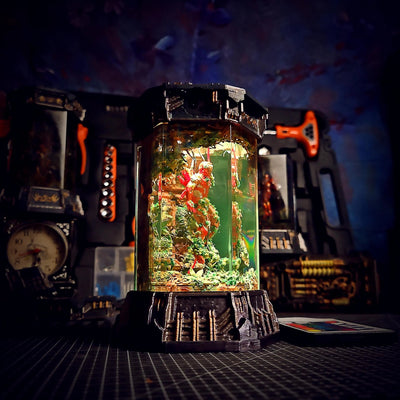 Marvel MCU Iron Man Healing Chamber Incubator Epoxy Resin Lamp, Night Light, Wireless Lights