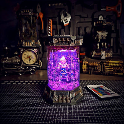 Dragon Ball Majin Vegeta Healing Chamber Incubator Epoxy Resin Lamp, Night Light, Wireless Lights