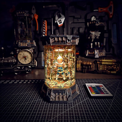Dragon Ball Majin Vegeta Healing Chamber Incubator Epoxy Resin Lamp, Night Light, Wireless Lights