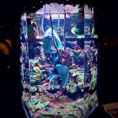 Jurassic Park Velociraptor Healing Chamber Incubator Epoxy Resin Lamp, Night Light, Wireless Lights