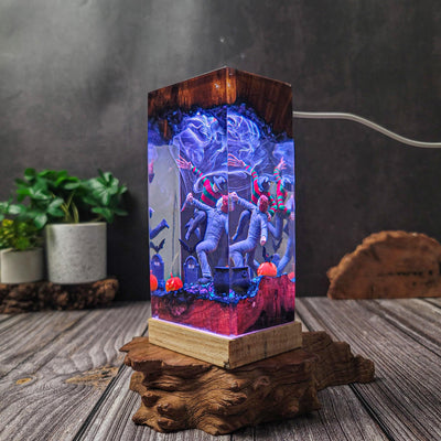 Halloween Horror Michael Myers x Freddy Krueger Epoxy Resin Lamp, Night Light