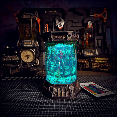 Marvel MCU Iron Man Healing Chamber Incubator Epoxy Resin Lamp, Night Light, Wireless Lights