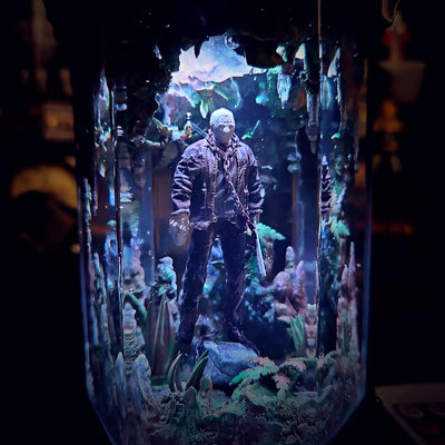 Halloween Horror Friday the 13th Jason Voorhees Healing Chamber Incubator Epoxy Resin Lamp, Night Light, Wireless Lights
