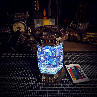 Jurassic Park Velociraptor Healing Chamber Incubator Epoxy Resin Lamp, Night Light, Wireless Lights