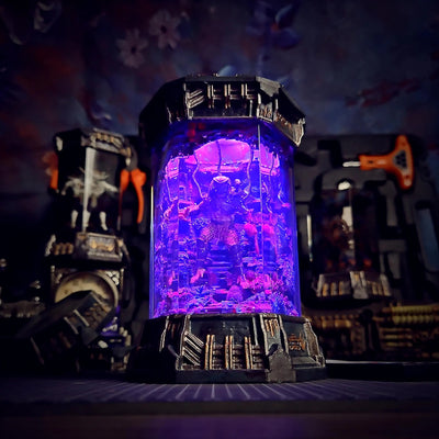 Predator Alien Space Monster Healing Chamber Incubator Epoxy Resin Lamp, Night Light, Wireless Lights
