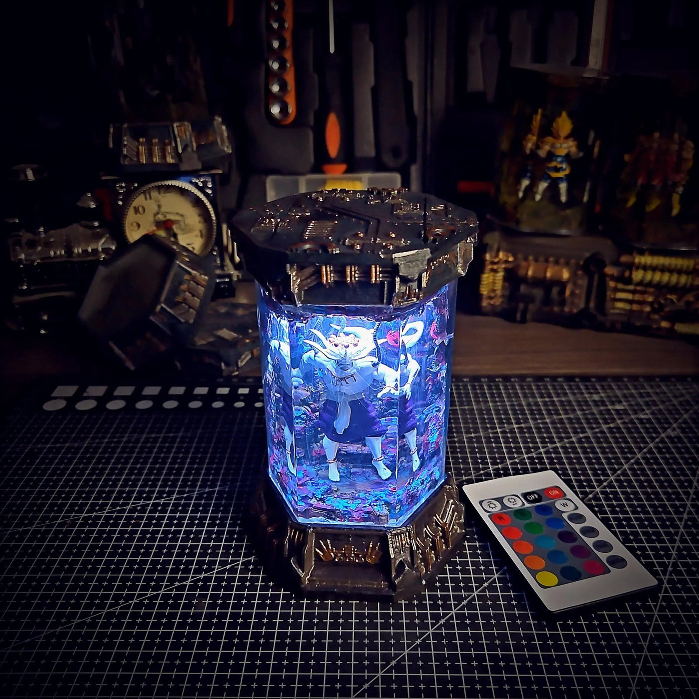 Jujutsu Kaisen Mahoraga Makora Healing Chamber Incubator Epoxy Resin Lamp, Night Light, Wireless Lights