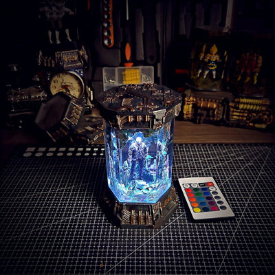 Halloween Horror Friday the 13th Jason Voorhees Healing Chamber Incubator Epoxy Resin Lamp, Night Light, Wireless Lights
