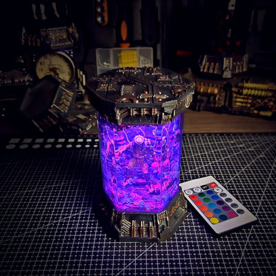 Predator Alien Space Monster Healing Chamber Incubator Epoxy Resin Lamp, Night Light, Wireless Lights