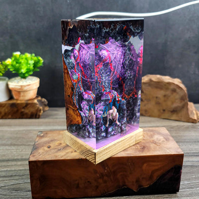 LOTR Lord Of Rings Smeagol Gollum Epoxy Resin Lamp, Night Light