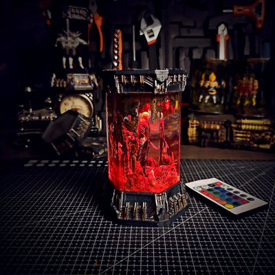 Halloween Horror Friday the 13th Jason Voorhees Healing Chamber Incubator Epoxy Resin Lamp, Night Light, Wireless Lights