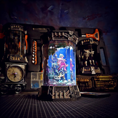 Dragon Ball Broly Healing Chamber Incubator Epoxy Resin Lamp, Night Light, Wireless Lights