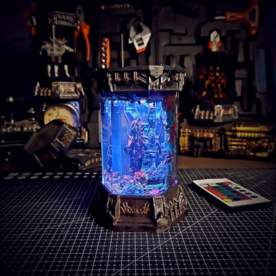 Xenomorph Alien Space Monster Healing Chamber Incubator Epoxy Resin Lamp, Night Light, Wireless Lights