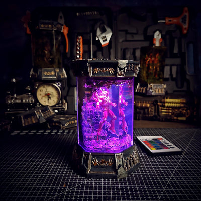 Marvel MCU Iron Man Healing Chamber Incubator Epoxy Resin Lamp, Night Light, Wireless Lights