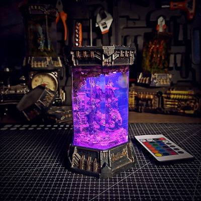 Jurassic Park Tyrannosaurus Rex Healing Chamber Incubator Epoxy Resin Lamp, Night Light, Wireless Lights