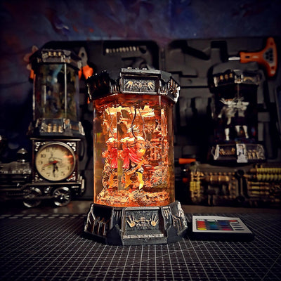 Dragon Ball Broly Healing Chamber Incubator Epoxy Resin Lamp, Night Light, Wireless Lights