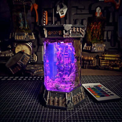 Jurassic Park Tyrannosaurus Rex Healing Chamber Incubator Epoxy Resin Lamp, Night Light, Wireless Lights