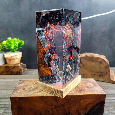 LOTR Lord Of Rings Smeagol Gollum Epoxy Resin Lamp, Night Light