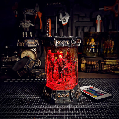 Halloween Horror Friday the 13th Jason Voorhees Healing Chamber Incubator Epoxy Resin Lamp, Night Light, Wireless Lights