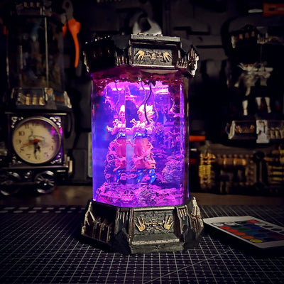 Dragon Ball Goku Saiyan Healing Chamber Incubator Epoxy Resin Lamp, Night Light, Wireless Lights