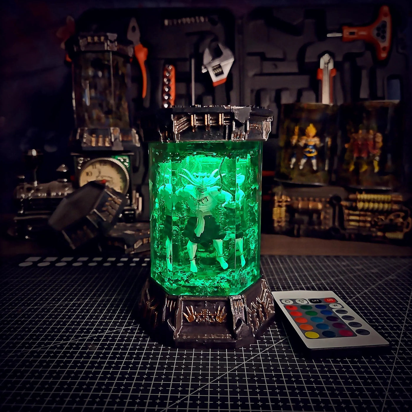 Jujutsu Kaisen Mahoraga Makora Healing Chamber Incubator Epoxy Resin Lamp, Night Light, Wireless Lights