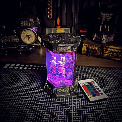 Dragon Ball Goku Saiyan Healing Chamber Incubator Epoxy Resin Lamp, Night Light, Wireless Lights