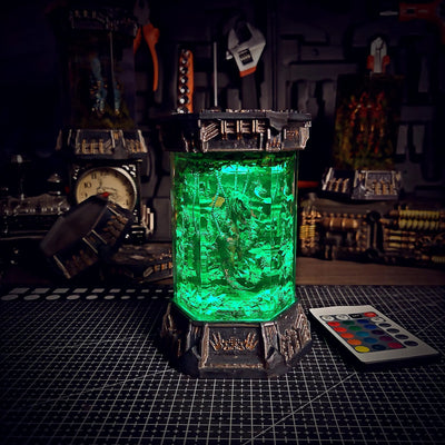 Jurassic Park Tyrannosaurus Rex Healing Chamber Incubator Epoxy Resin Lamp, Night Light, Wireless Lights