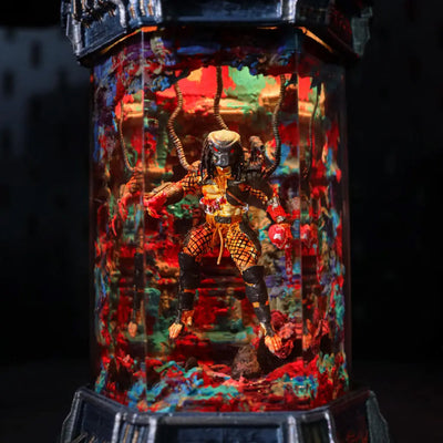 Predator Alien Space Monster Healing Chamber Incubator Epoxy Resin Lamp, Night Light, Wireless Lights