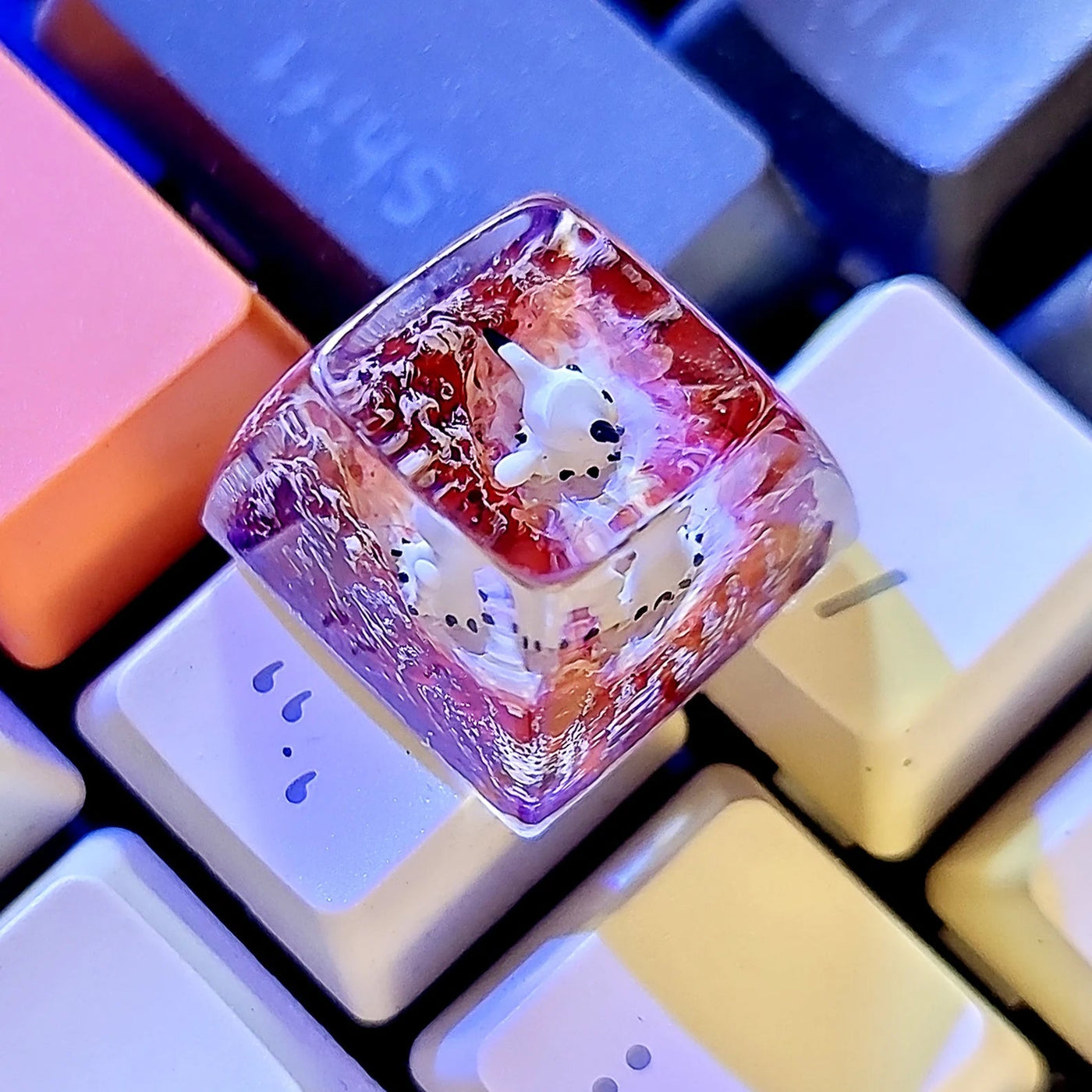 Pokemon Mimikyu Artisan Keycaps Epoxy Resin